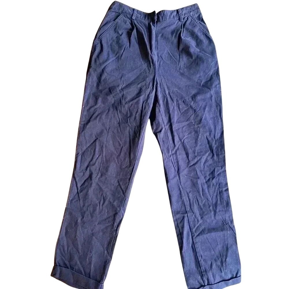 Forever 21‎ Navy Pants, work, casual, ankle F32